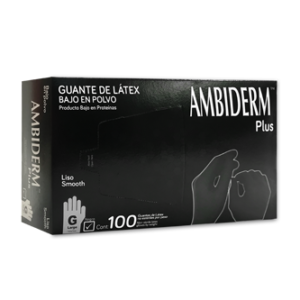 GUANTES AMBIDERM PLUS NEGRO
