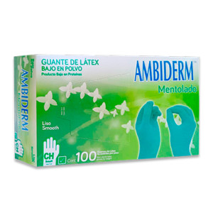 GUANTES AMBIDERM MENTOLADO PLUS
