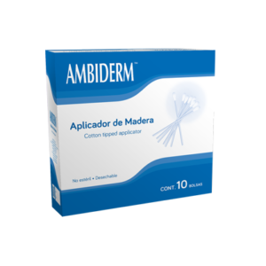 APLICADOR DE MADERA CON ALGODÓN