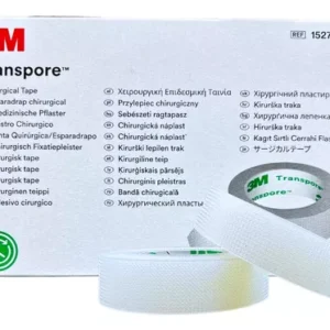 CINTA 3M TRANSPORE 1/2" X 9.14 (1.27)
