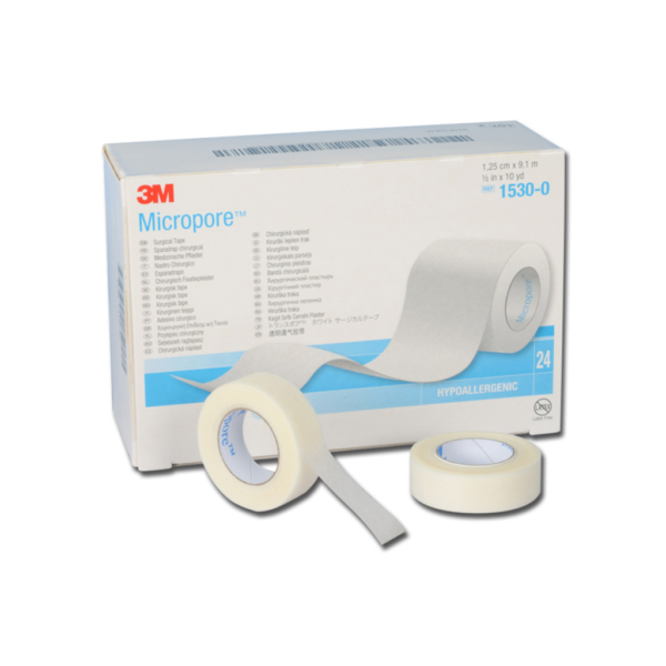 MICROPORE 3M  BLANCO 1/2" X 9.14 M