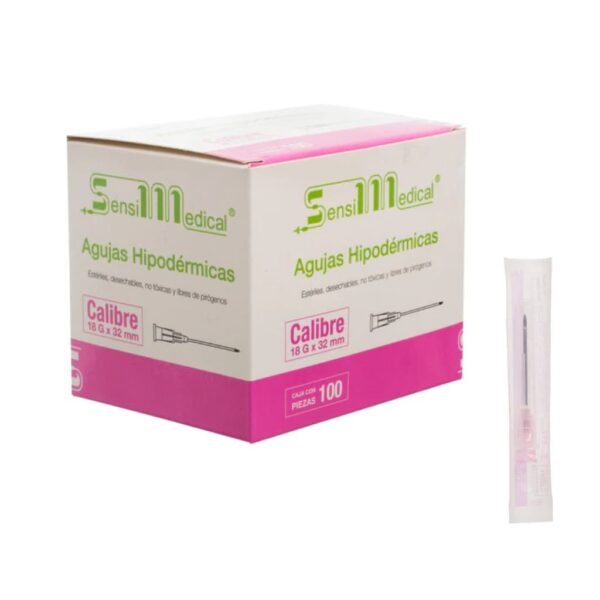 AGUJAS ROSA 18 G X 32 MM