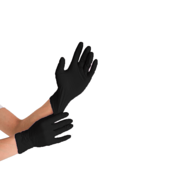 guantes negros nitrilo grande