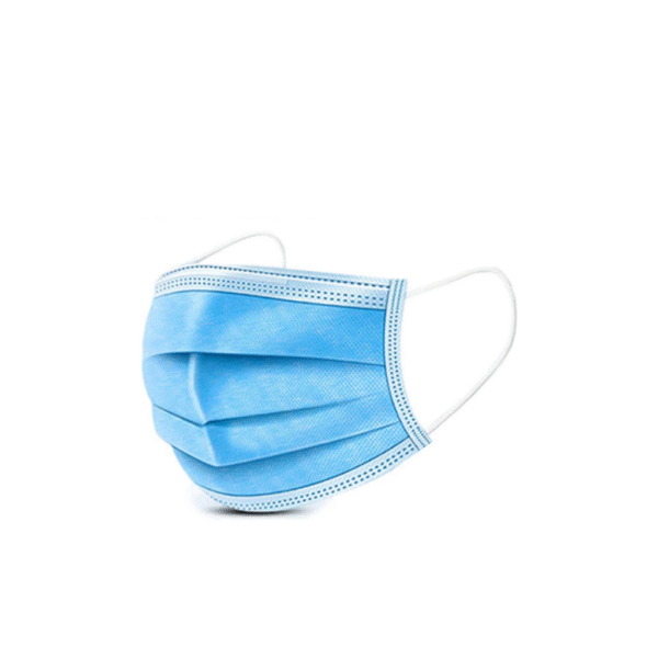 CUBREBOCAS TRICAPA AZUL