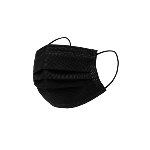 cubrebocas negro tricapa antibacterial