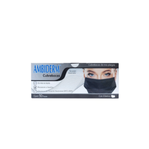 cubrebocas negro tricapa antibacterial