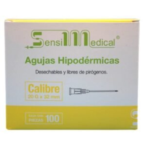 AGUJA-HIPODERMICA-DESECHABLE-20G-X-32MM-SENSIMEDICAL