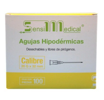 AGUJA-HIPODERMICA-DESECHABLE-20G-X-32MM-SENSIMEDICAL