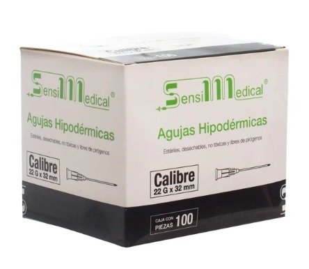 AGUJA-HIPODERMICA-DESECHABLE-22G-X-32MM-SENSIMEDICAL